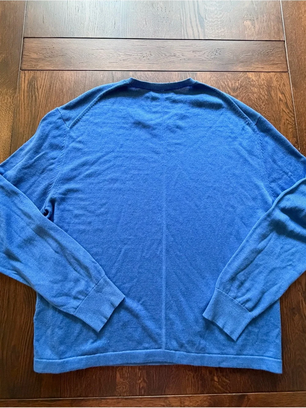 Calvin Klein Men's Royal Blue Linen Blend Crewneck Sweater XXL